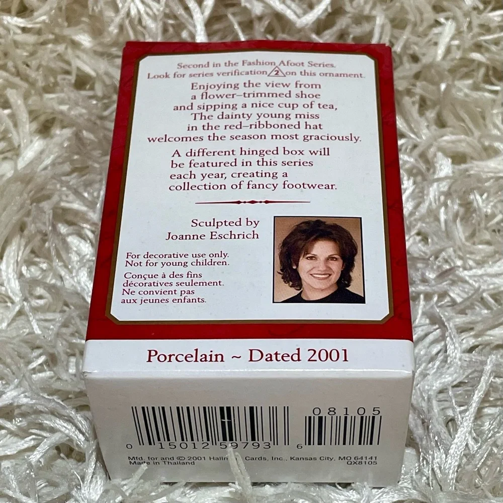 Hallmark Keepsake Ornament Fashion Afoot Joanne Eschrich 2001 Collector's Series
